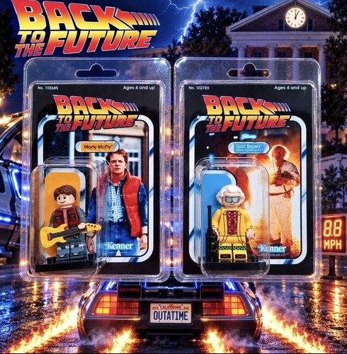Back the future minifigure - to,